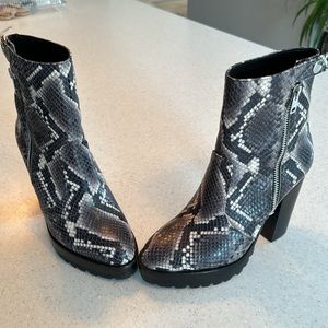 All Saints snake boots